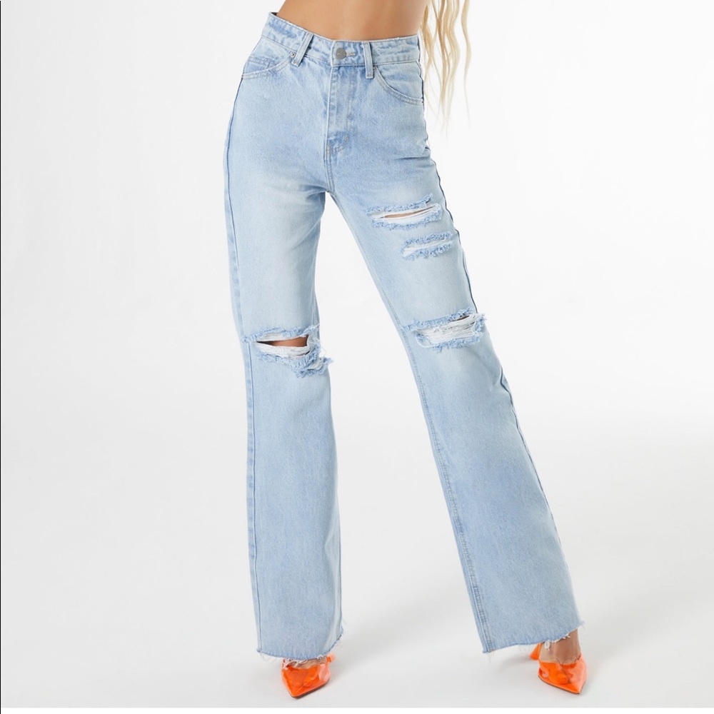 Oh Polly Distressed jeans NWT